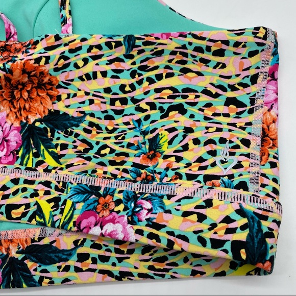 Torrid Women’s Plus Size Jungle Floral Zip Front Sports Bra Size 1X 3X 4X 5X - Picture 10 of 14